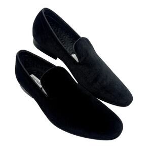 Steve Madden Laight Black Velvet Loafer Men's 11.5